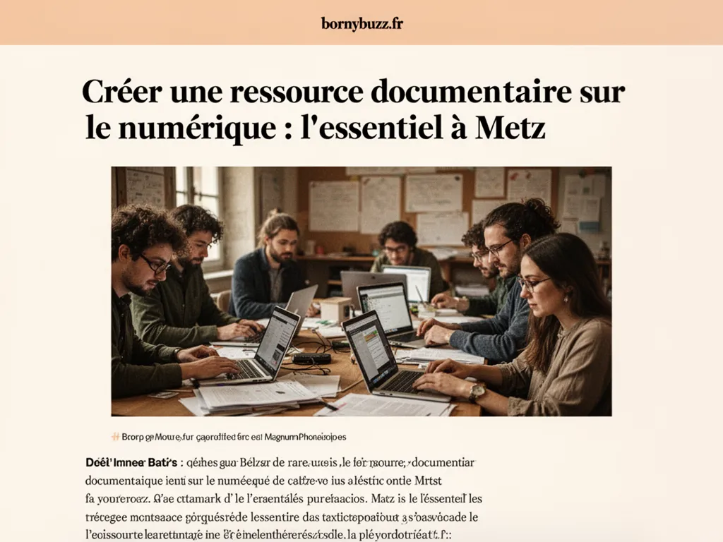 Créer une ressource documentaire sur le numérique : l'essentiel à Metz