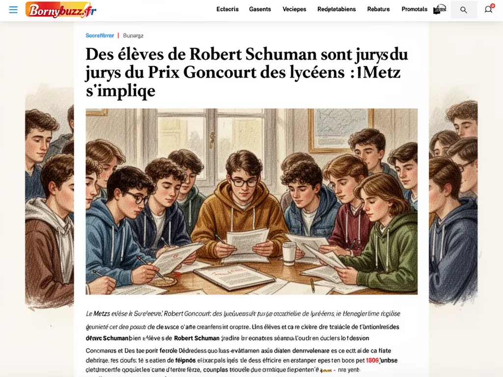 Des élèves de Robert Schuman sont jurys du Prix Goncourt des lycéens : Metz s'implique