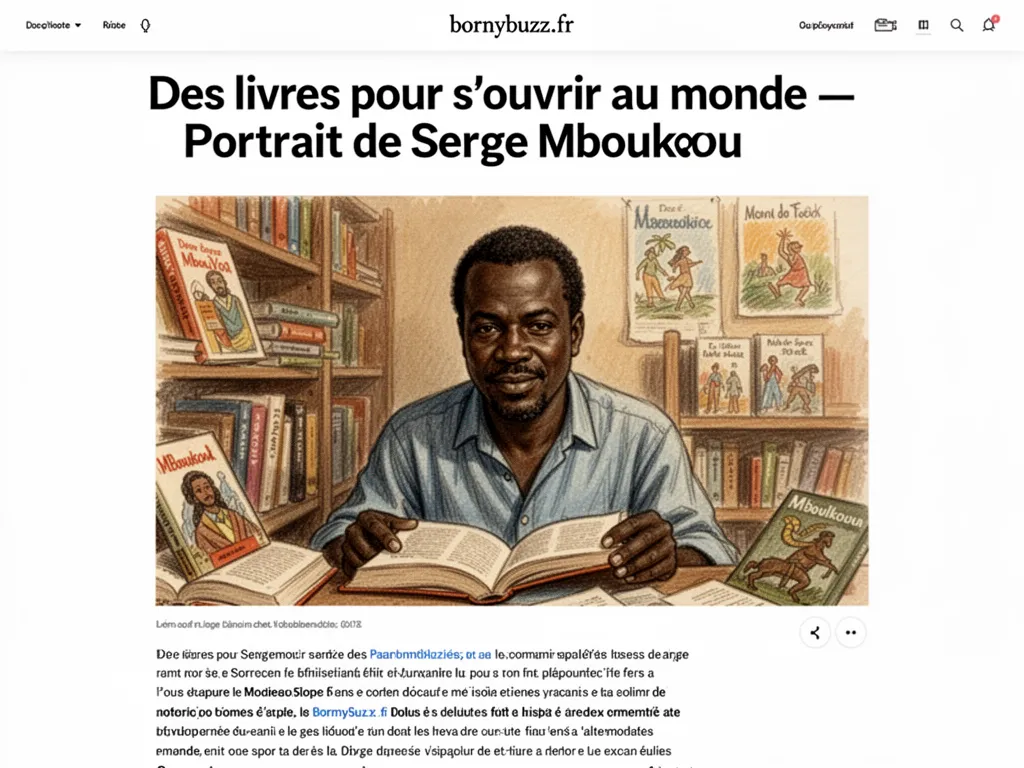 Des livres pour s'ouvrir au monde : Portrait de Serge Mboukou