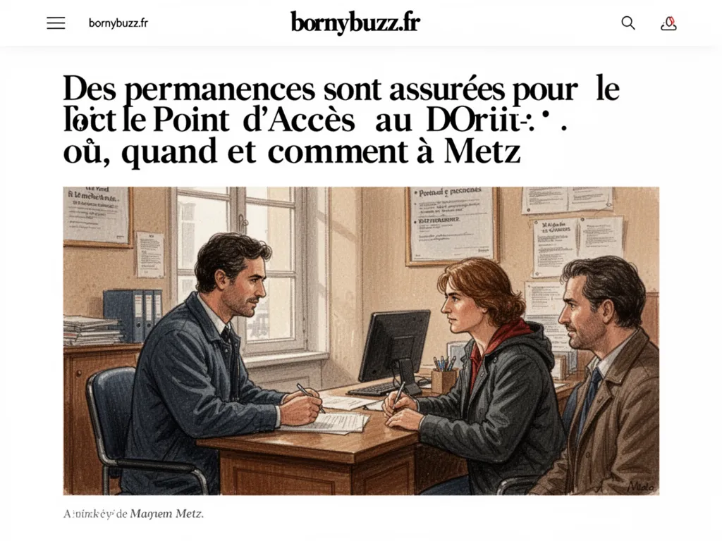 Des permanences sont assurées pour le Point d'Accès au Droit : où, quand et comment à Metz