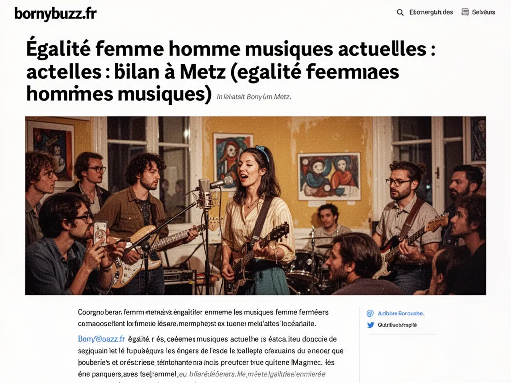 Égalité femme homme musiques actuelles : bilan à Metz (egalite femme homme musiques actuelles)