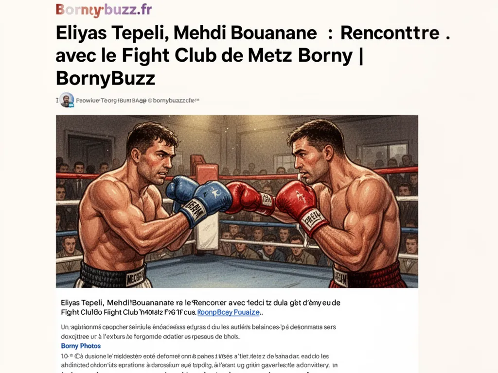 Eliyas Tepeli, Mehdi Bouanane : Rencontre avec le Fight Club de Metz Borny | BornyBuzz