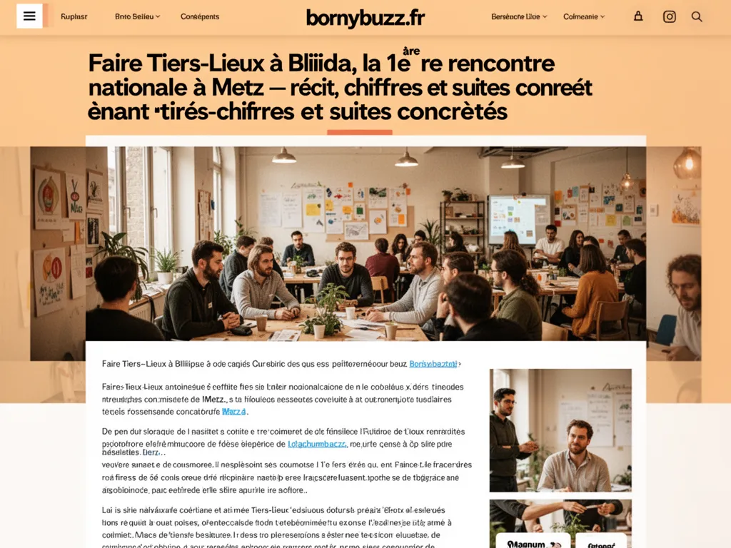 Faire Tiers-Lieux à Bliiida, la 1ère rencontre nationale à Metz : récit, chiffres et suites concrètes