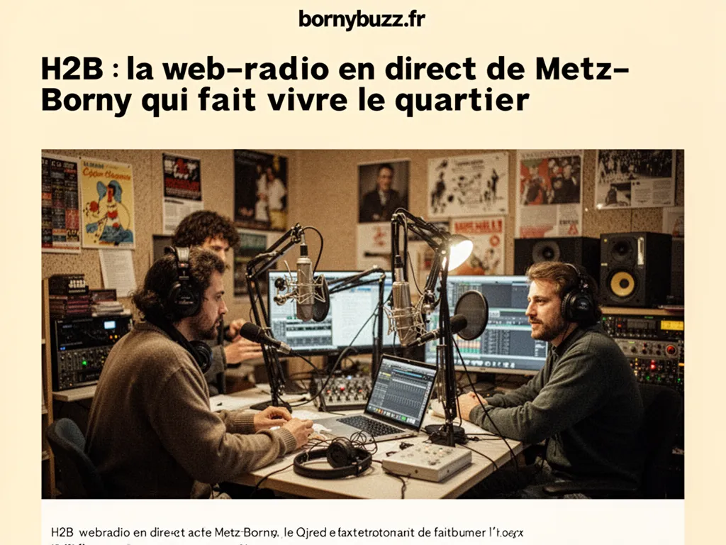 H2B : la web‑radio en direct de Metz‑Borny qui fait vivre le quartier