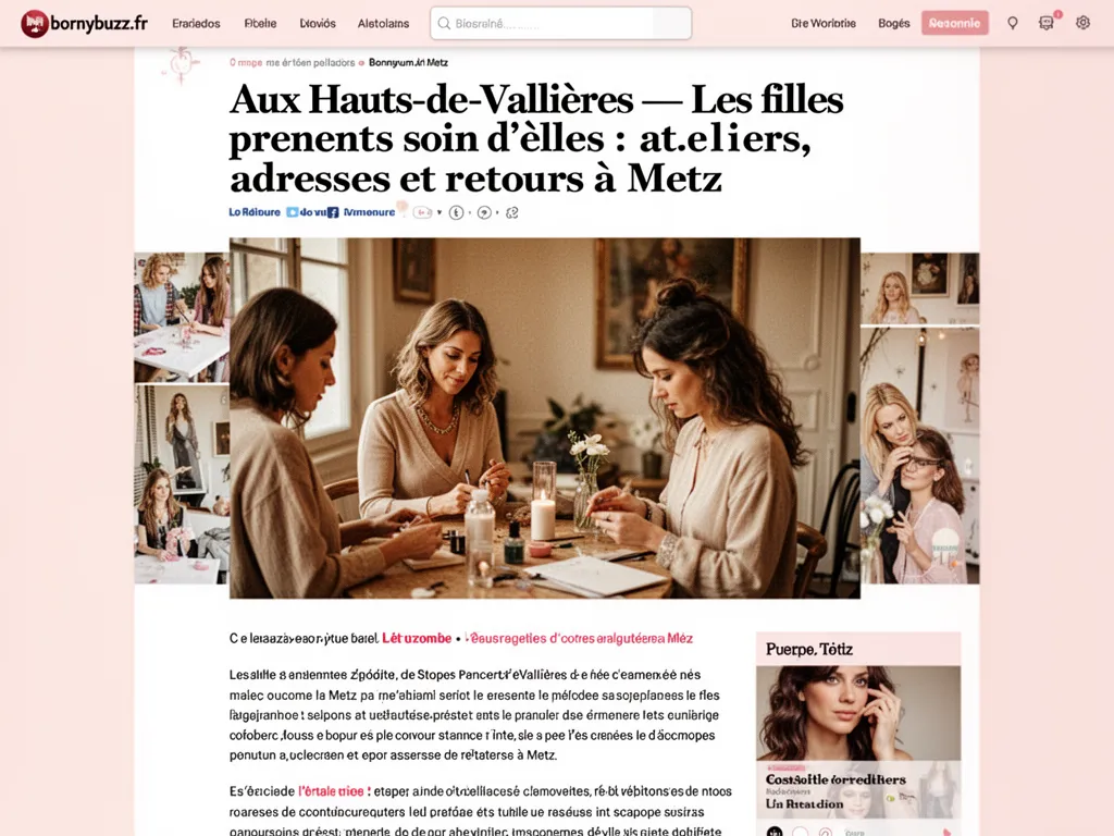 Aux Hauts‑de‑Vallières : Les filles prennent soin d'elles : ateliers, adresses et retours à Metz