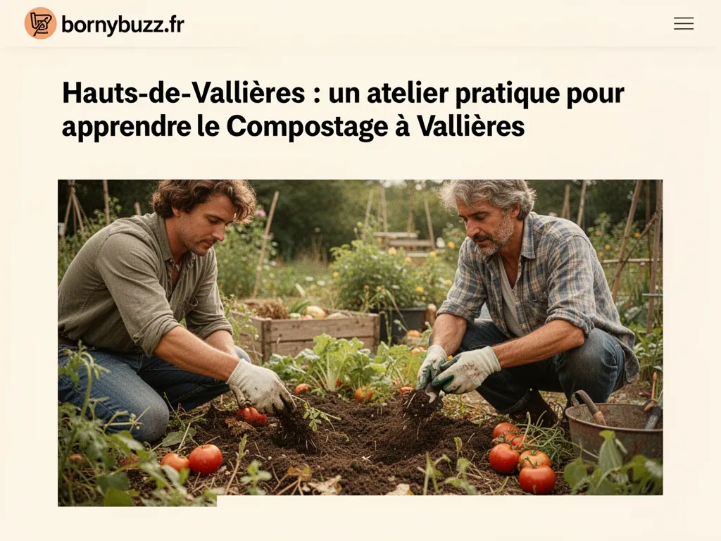 Hauts-de-Vallières : un atelier pratique pour apprendre le compostage à Vallières