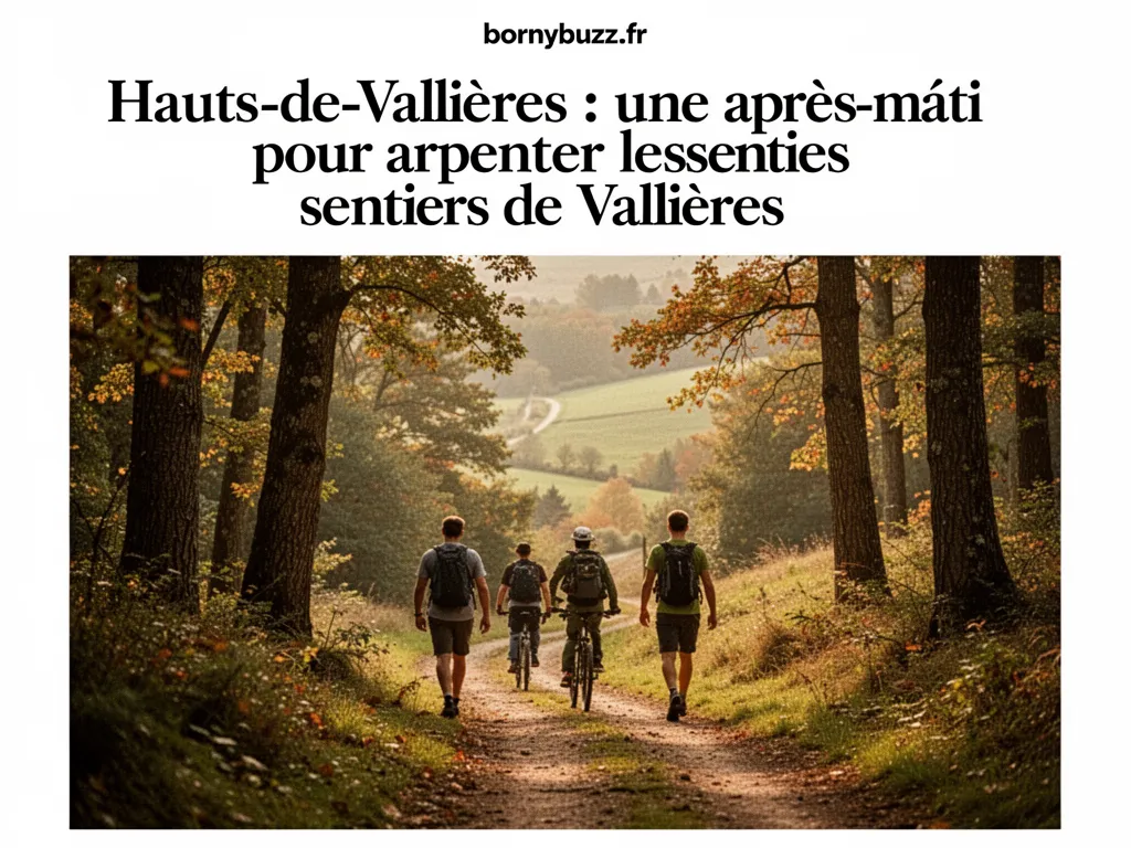 Hauts-de-Vallières : une après‑midi pour arpenter les sentiers de Vallières