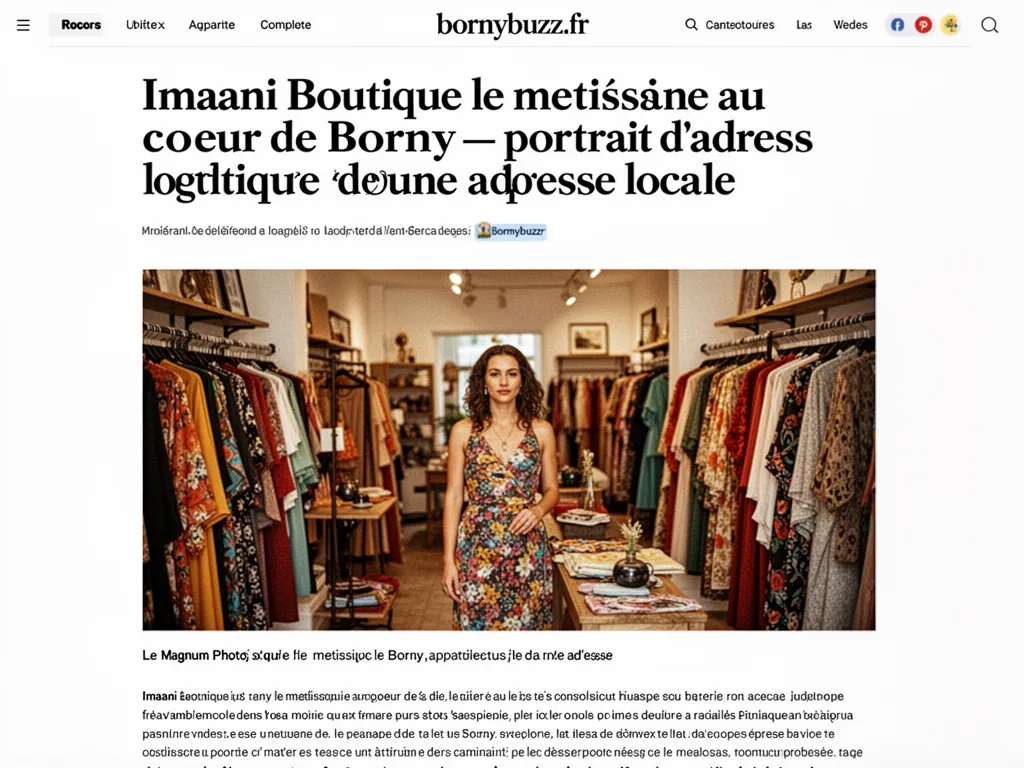 Imaani Boutique Borny, Mode, métissage et créateurs à Metz