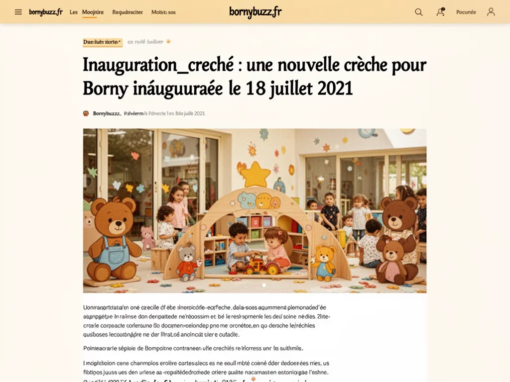 inauguration_creche : une nouvelle crèche pour Borny inaugurée le 18 juillet 2021