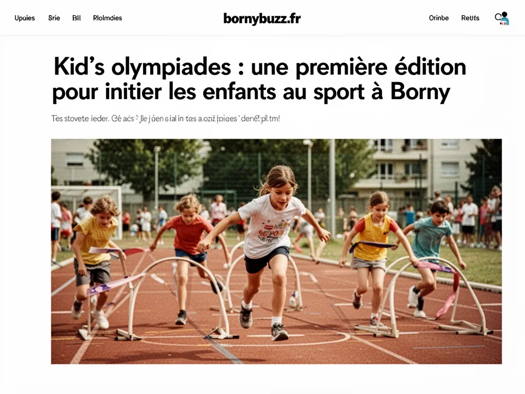 Kid’s olympiades : une première édition pour initier les enfants au sport à Borny