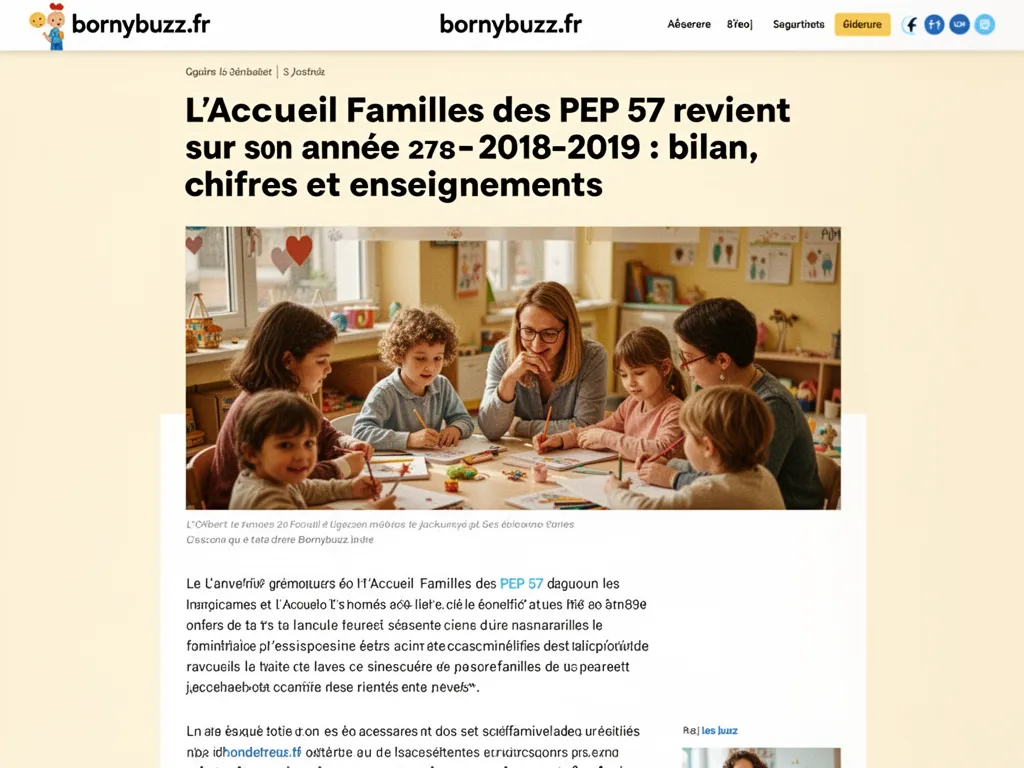 L'Accueil Familles des PEP 57 revient sur son année 2018-2019 : bilan, chiffres et enseignements