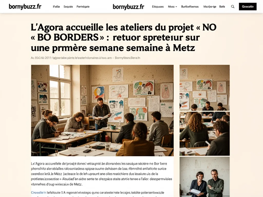 L'Agora accueille les ateliers du projet « NO BORDERS » : retour sur une première semaine à Metz