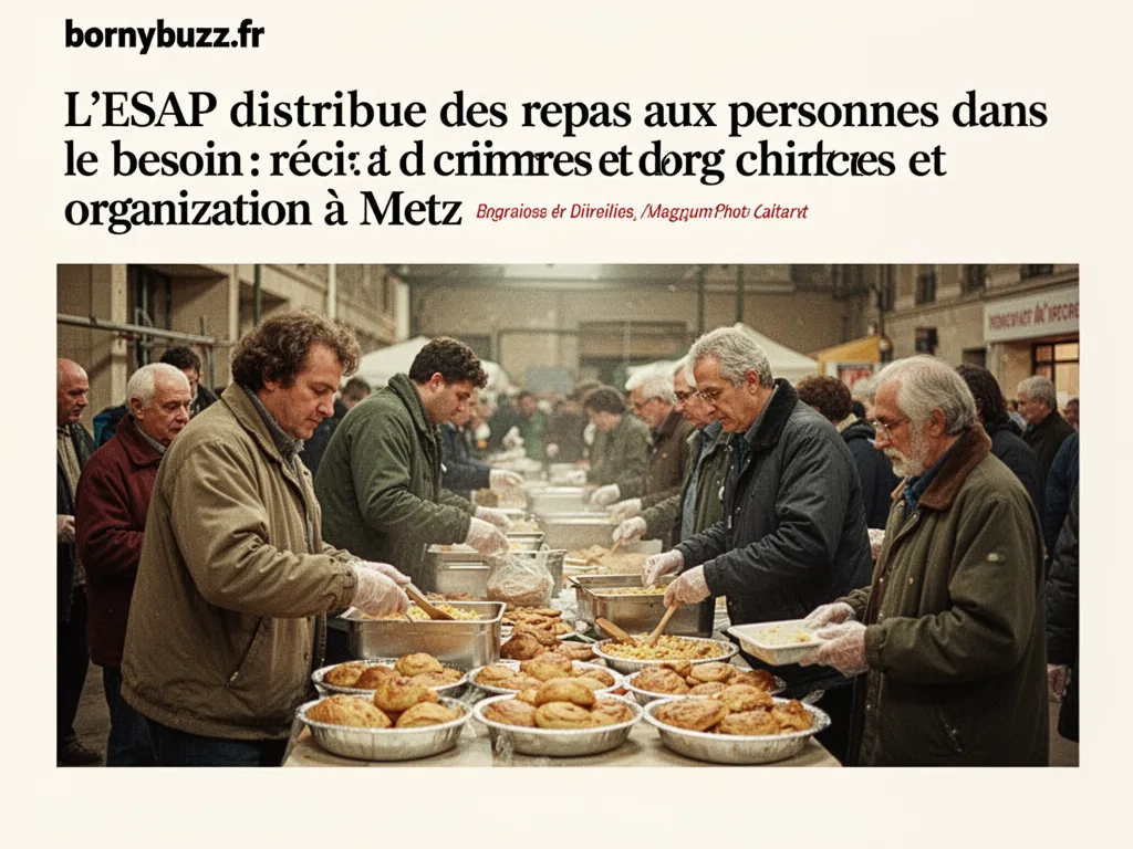 L'ESAP distribue des repas aux personnes dans le besoin : récit, chiffres et organisation à Metz