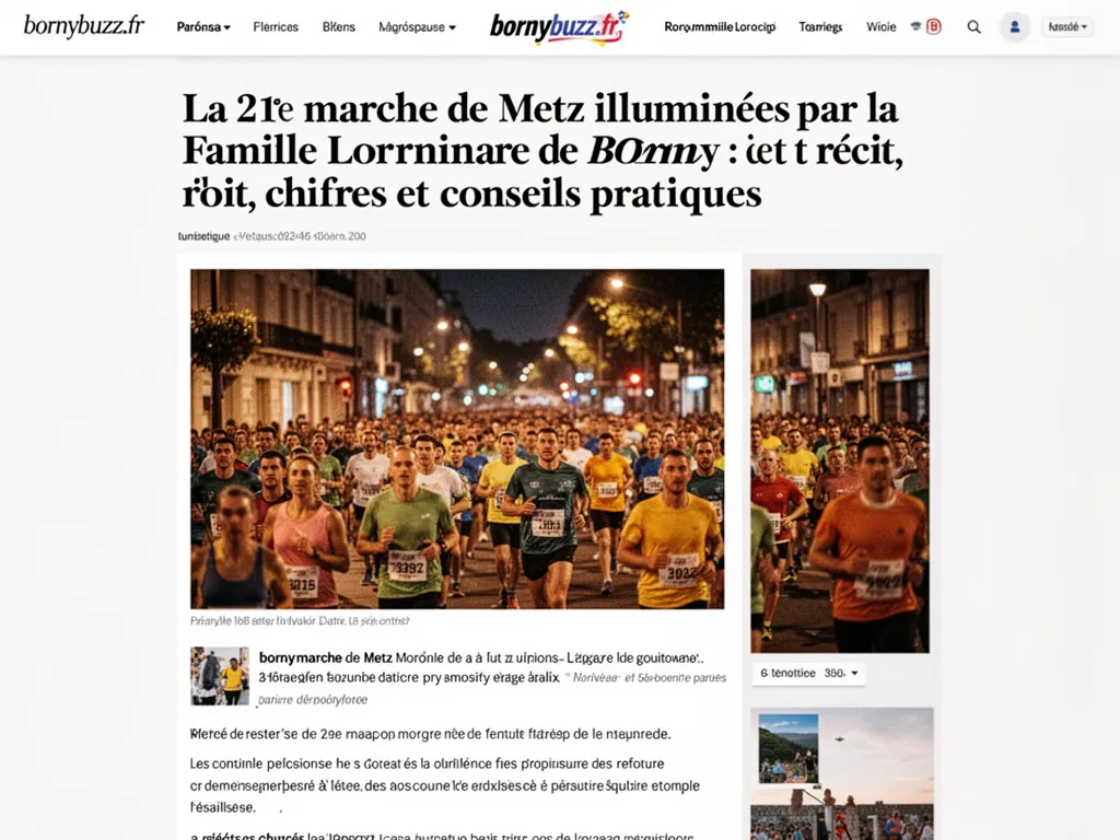 La 21e marche de Metz illuminée par la Famille Lorraine de Borny : récit, chiffres et conseils pratiques