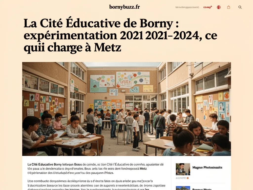 La Cité Éducative de Borny : expérimentation 2021-2024, ce qui change à Metz