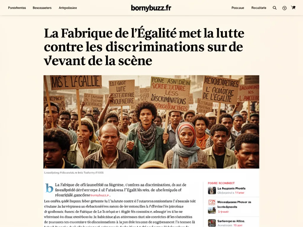 La Fabrique de l'Égalité met la lutte contre les discriminations sur le devant de la scène