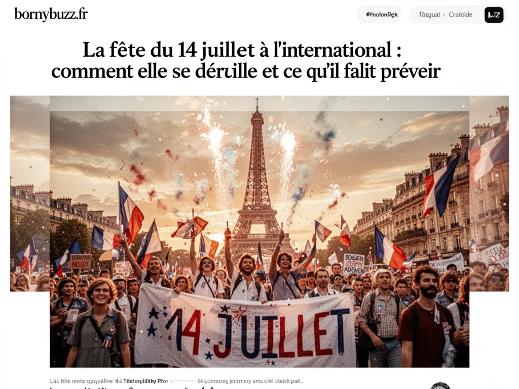 La fête du 14 juillet à l'international : comment elle se déroule et ce qu'il faut prévoir