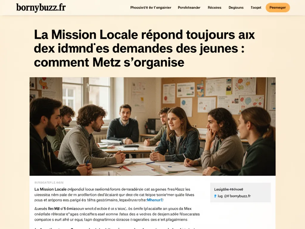 La Mission Locale répond toujours aux demandes des jeunes : comment Metz s'organise