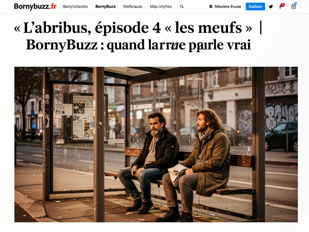 L’abribus, épisode 4 « les meufs » | BornyBuzz : quand la rue parle vrai