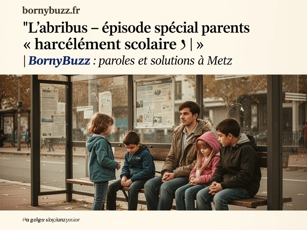 L’abribus – épisode spécial parents « harcèlement scolaire » | BornyBuzz : paroles et solutions à Metz