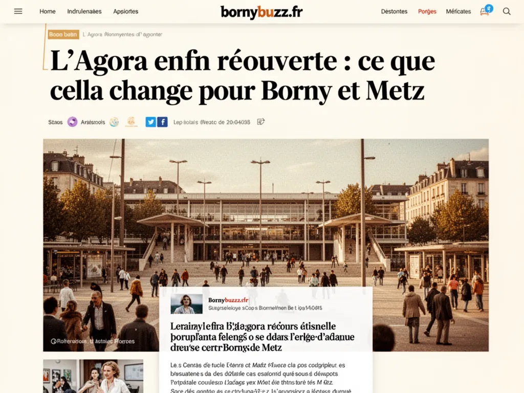 L'Agora enfin réouverte : ce que cela change pour Borny et Metz
