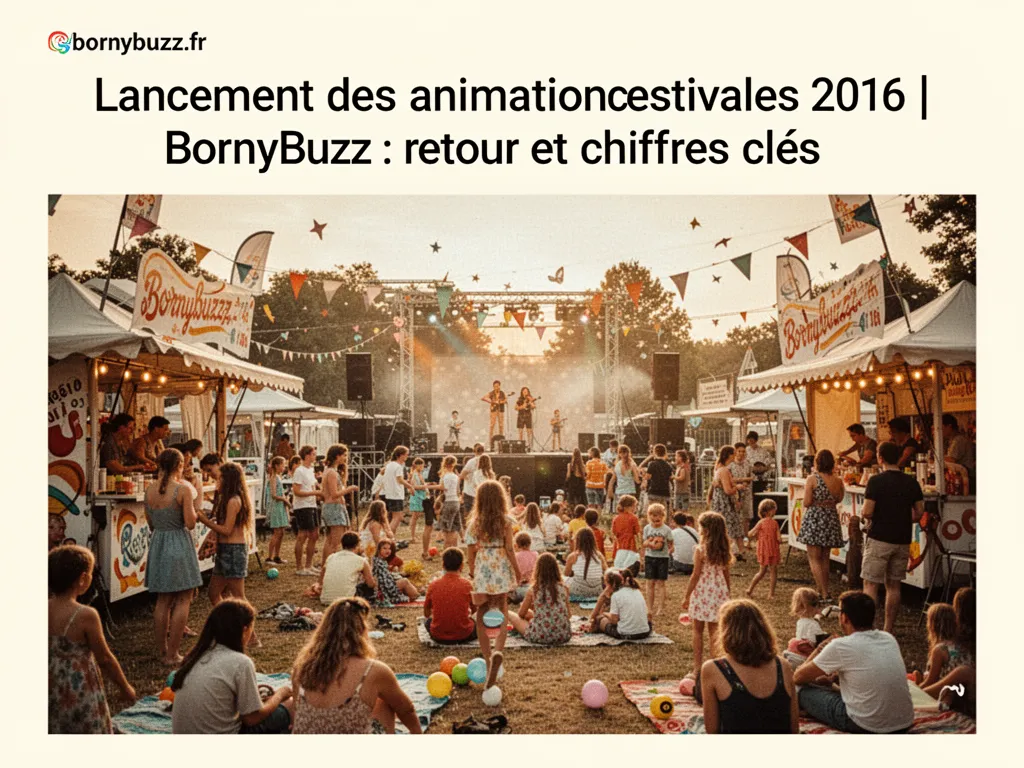 Lancement des animations estivales 2016 | BornyBuzz : retour et chiffres clés