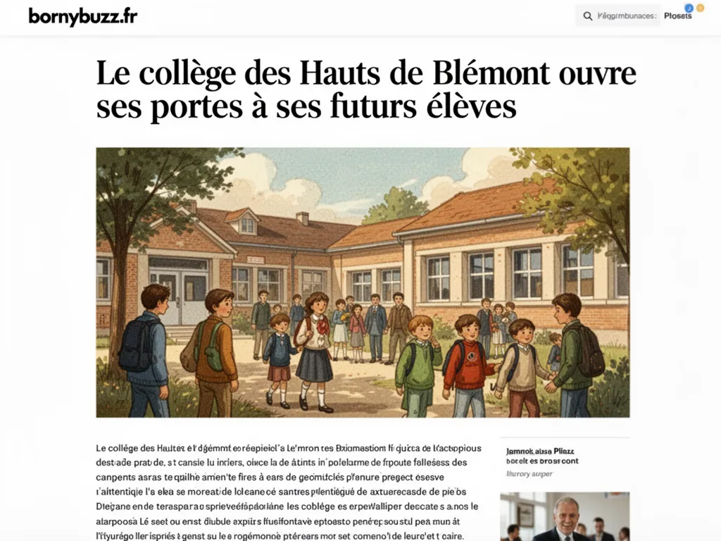 Le collège des Hauts de Blémont ouvre ses portes à ses futurs élèves