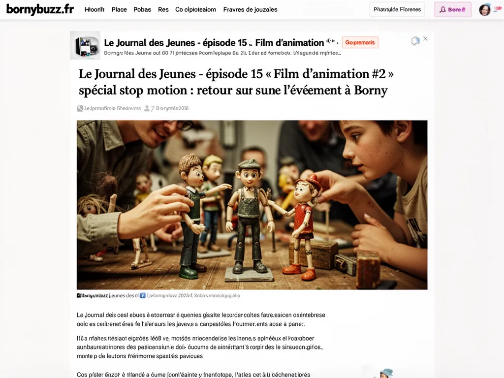 Le Journal des Jeunes - épisode 15 « Film d'animation #2 » - spécial stop motion : retour sur l'événement à Borny