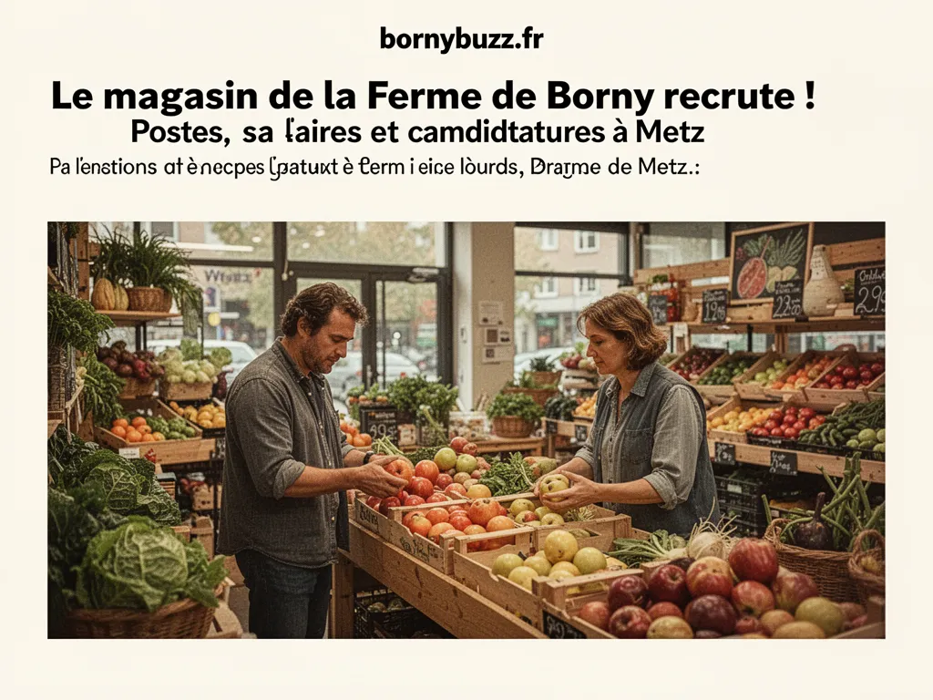 Le magasin de la Ferme de Borny recrute ! Postes, salaires et candidatures à Metz