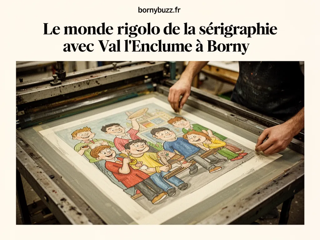 Le monde rigolo de la sérigraphie avec Val l'Enclume à Borny