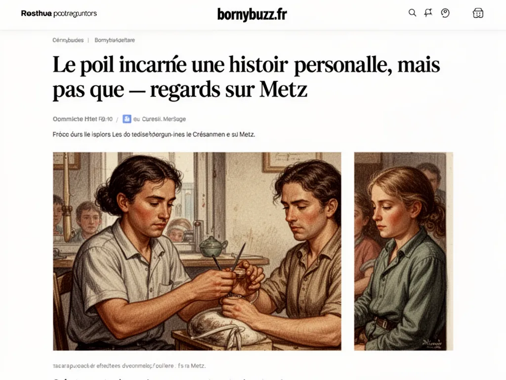 Le poil incarne une histoire personnelle, mais pas que : regards sur Metz