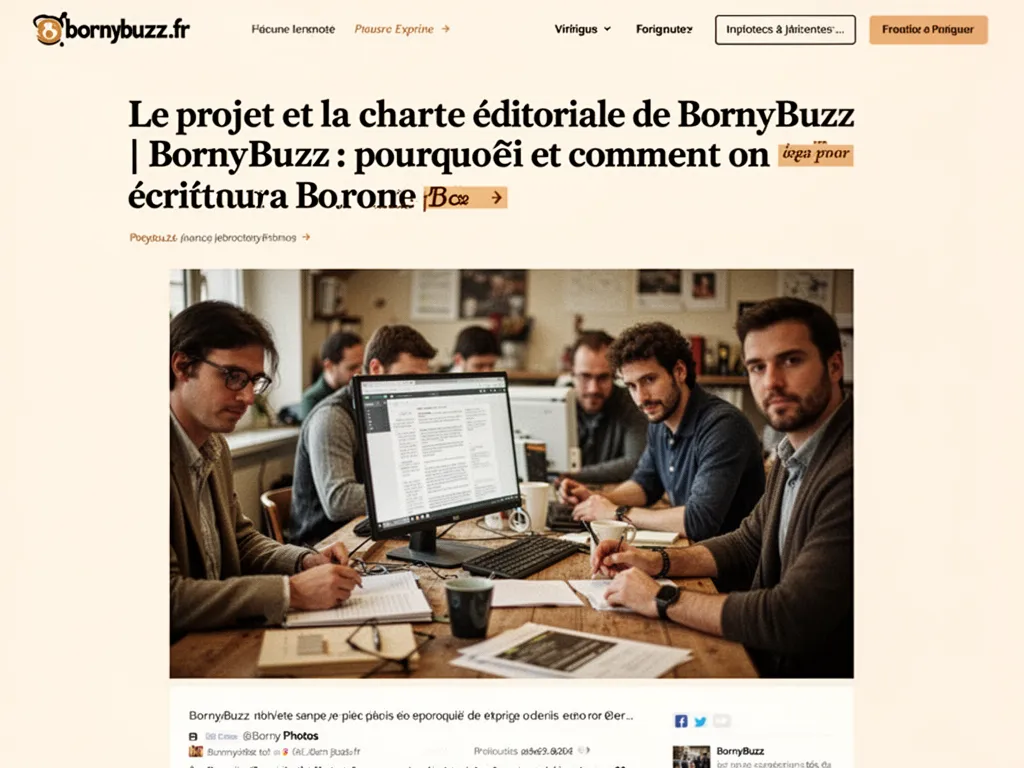 Le projet et la charte éditoriale de BornyBuzz | BornyBuzz : pourquoi et comment on écrit pour Borny
