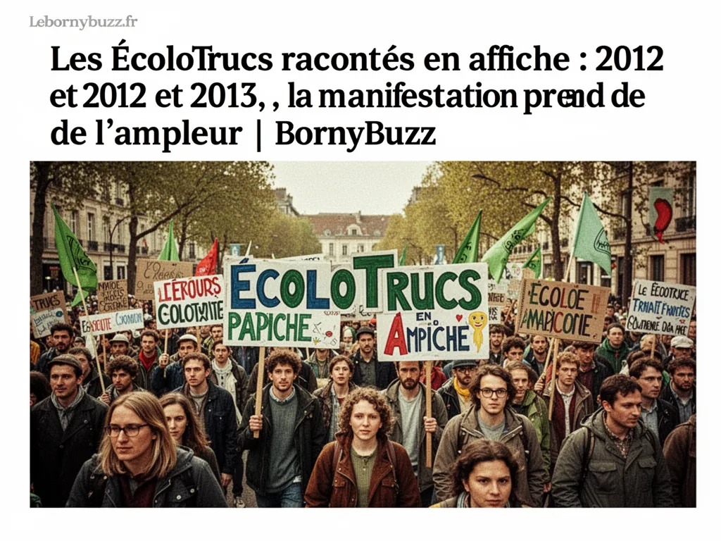 Les ÉcoloTrucs racontés en affiche : 2012 et 2013, la manifestation prend de l’ampleur | BornyBuzz
