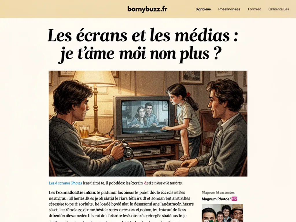 Les écrans et les médias : je t'aime moi non plus ?