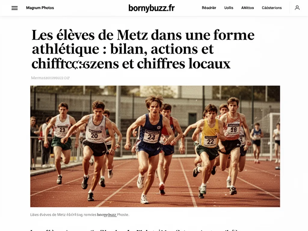 Les élèves de Metz dans une forme athlétique : bilan, actions et chiffres locaux