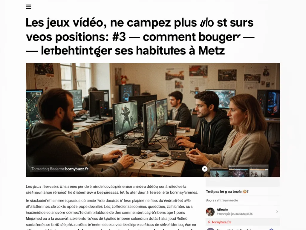 Les jeux vidéo, ne campez plus sur vos positions #3 : comment bouger ses habitudes à Metz