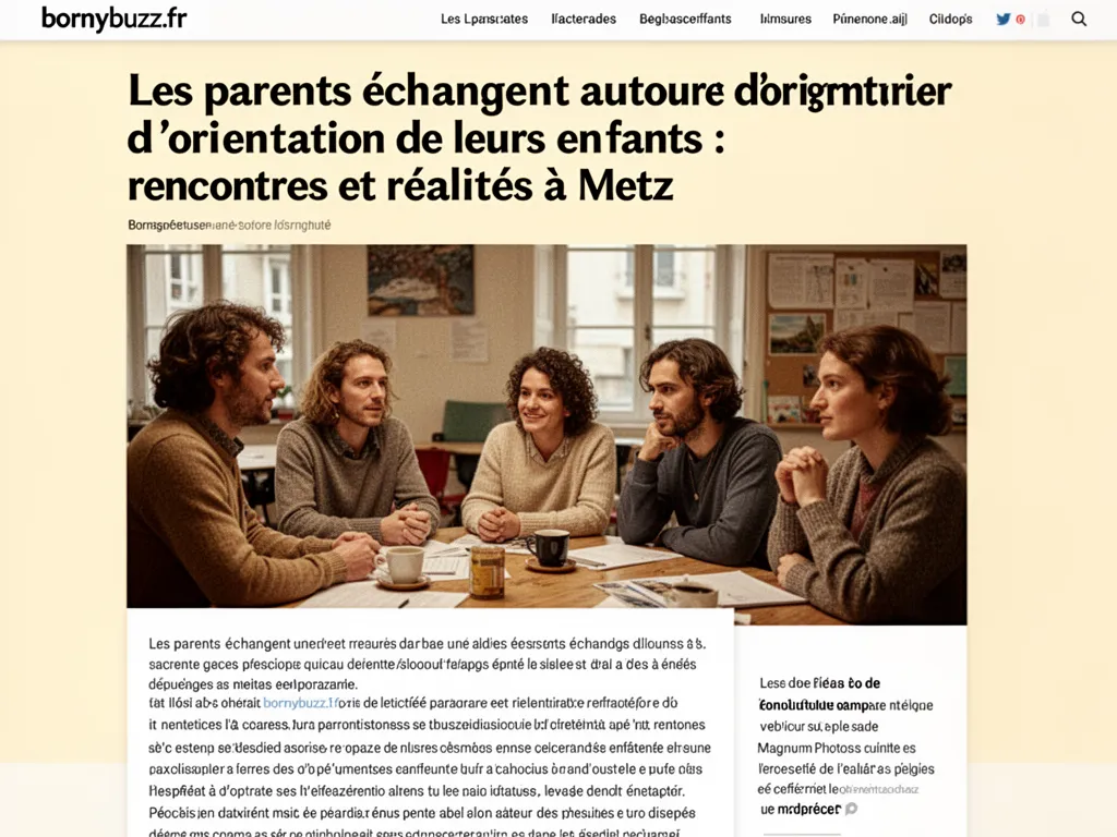 Les parents échangent autour de l’orientation de leurs enfants : rencontres et réalités à Metz