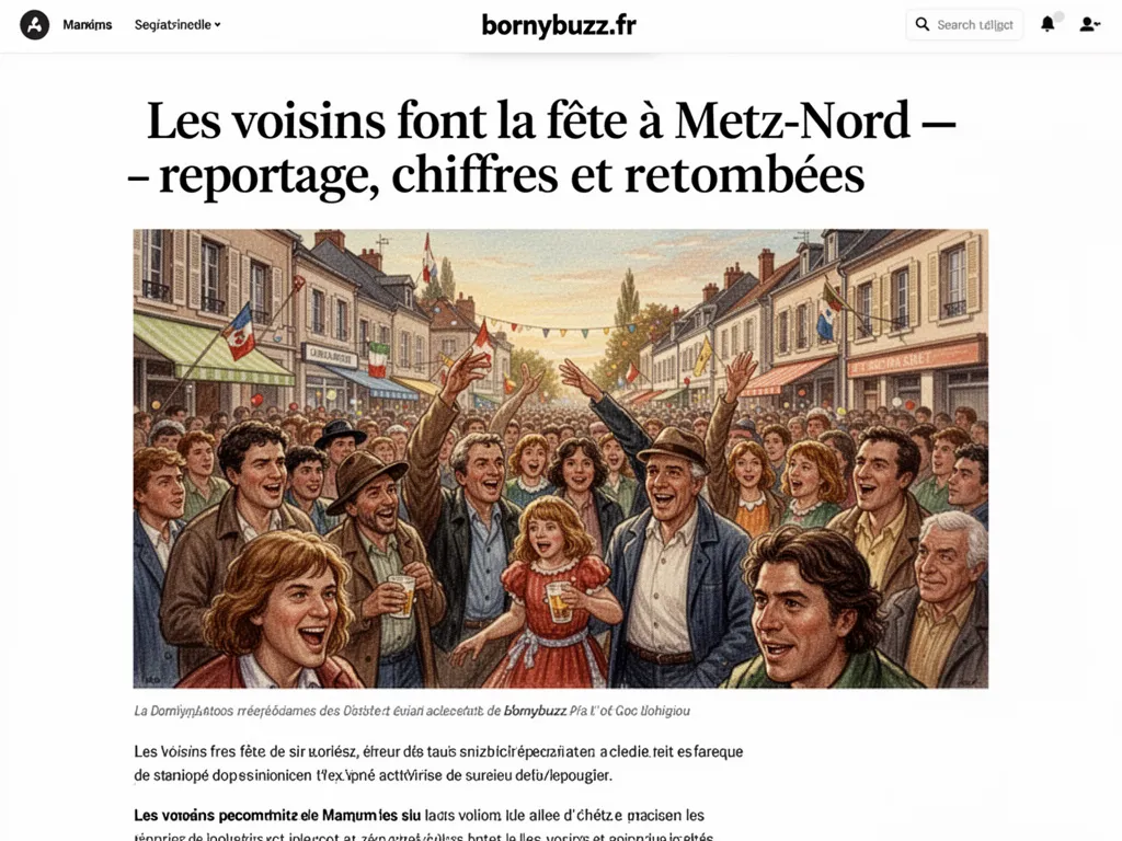 Les voisins font la fête à Metz-Nord : reportage, chiffres et retombées