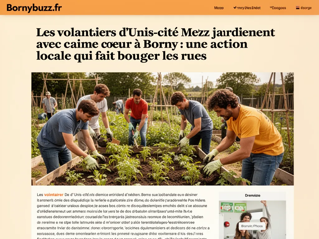 Les volontaires d'Unis-cité Metz jardinent avec cœur à Borny : une action locale qui fait bouger les rues