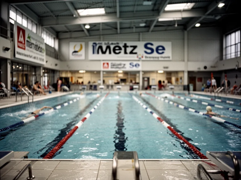 Rayons de produits d’entretien pour piscine, robots, accessoires et matériel technique dans un magasin