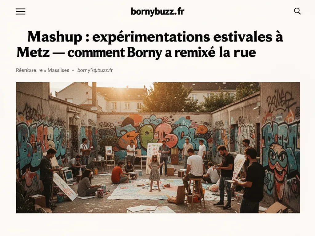 Mashup : expérimentations estivales à Metz : comment Borny a remixé la rue
