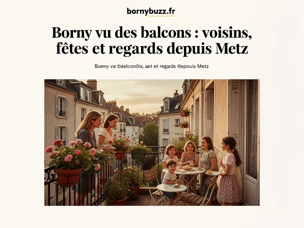 Borny vu des balcons : voisins, fêtes et regards depuis Metz