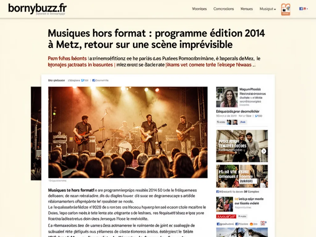 Musiques hors format : programme édition 2014 à Metz, retour sur une scène imprévisible