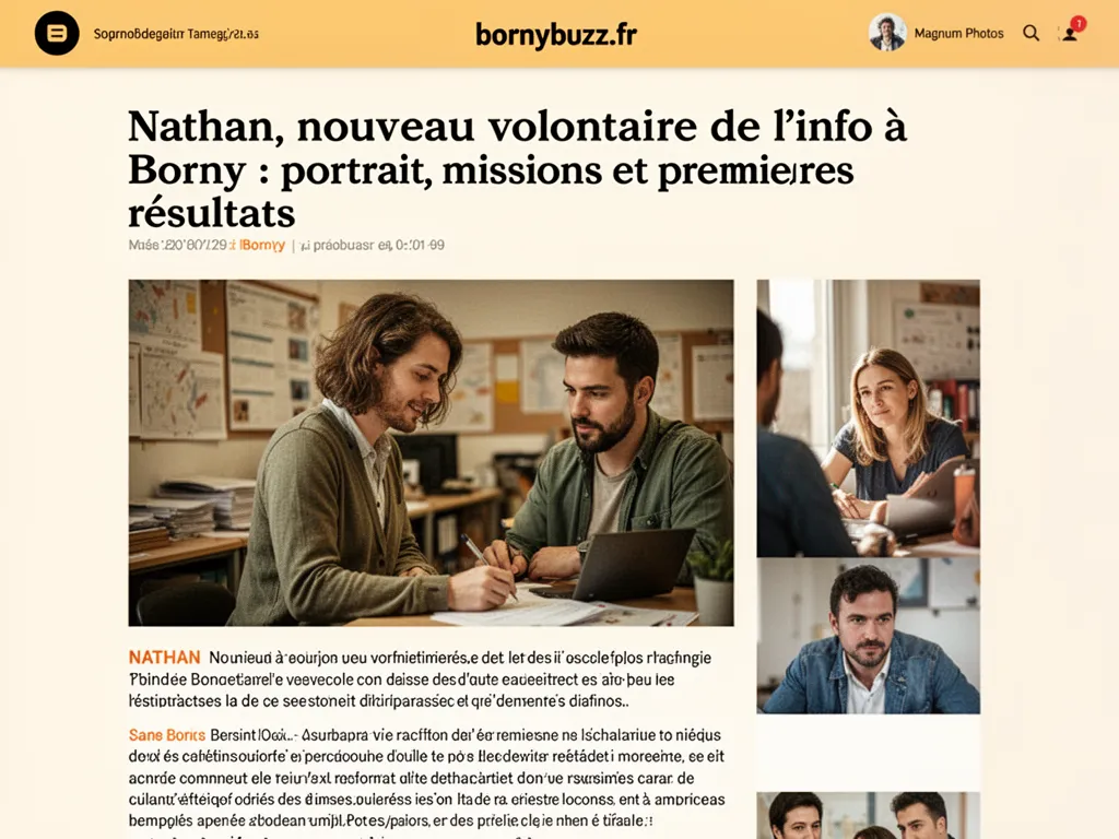 Nathan, nouveau volontaire de l'info à Borny : portrait, missions et premiers résultats