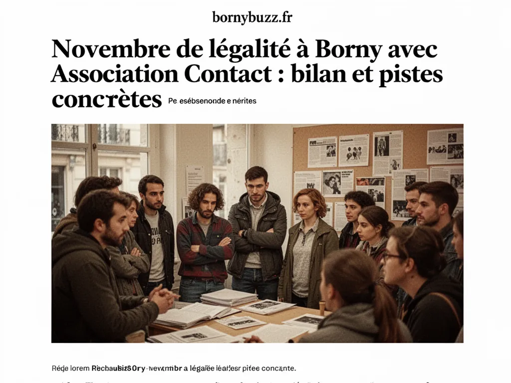 Novembre de légalité à Borny avec Association Contact : bilan et pistes concrètes