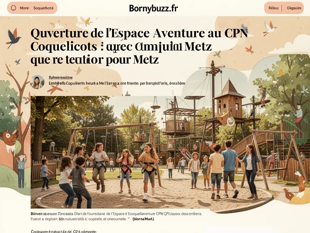Ouverture de l'Espace Aventure au CPN Coquelicots : que retenir pour Metz