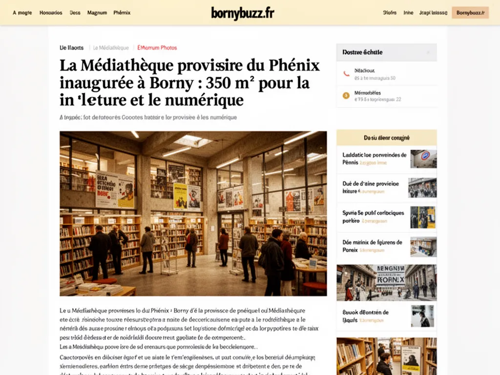 La Médiathèque provisoire du Phénix inaugurée à Borny : 350 m² pour la lecture et le numérique