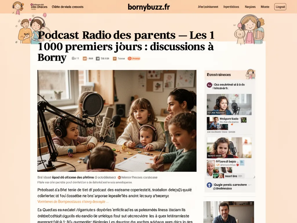 Podcast Radio des parents : Les 1 000 premiers jours : discussions à Borny