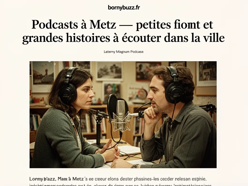 Podcasts à Metz : petites et grandes histoires à écouter dans la ville