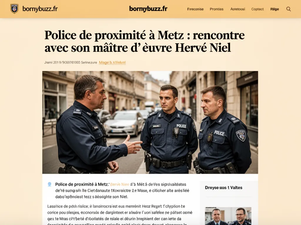 Police de proximité à Metz : rencontre avec son maître d'œuvre Hervé Niel
